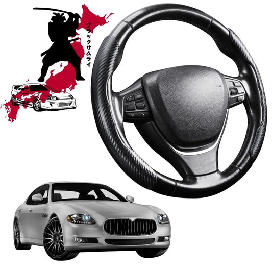 Black Samurai Segmented Steering Wheel Cover for Maserati Quattroporte 2013 - Current