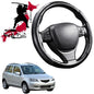 Black Samurai Segmented Steering Wheel Cover for Mazda 2 2002 - 2007