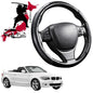 Black Samurai Segmented Steering Wheel Cover for BMW 1 Series 3-Door 2004 - 2013 (E82 E88 E81 Coupe/Convertible)