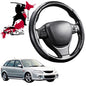 Black Samurai Segmented Steering Wheel Cover for Mazda 323 1998 - 2003
