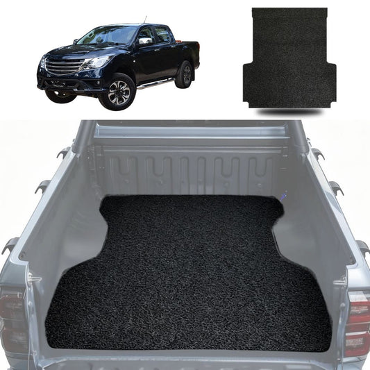 Honeycomb UTE Tub Mat Tray Liner for Mazda BT-50 Dual Cab 2011 - 2020 (UP UR) - Black