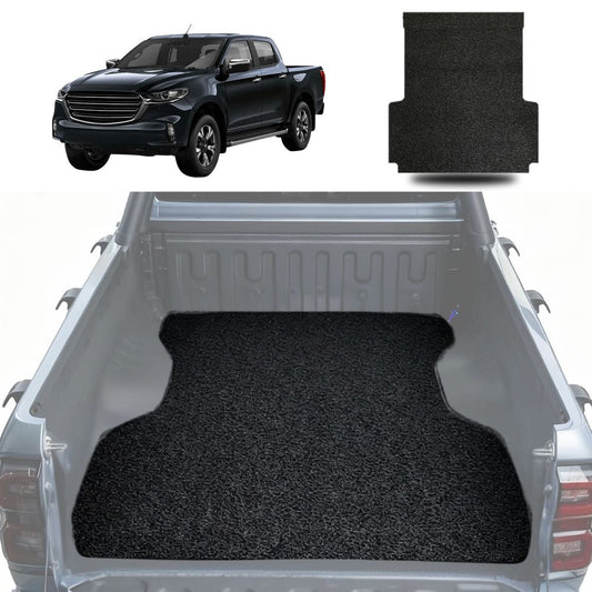 Honeycomb UTE Tub Mat Tray Liner for Mazda BT-50 Dual Cab 2020 - 2024 (TF) - Black