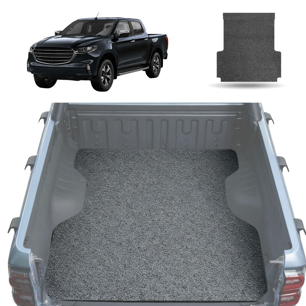 Honeycomb UTE Tub Mat Tray Liner for Mazda BT-50 Dual Cab 2020 - 2024 (TF) - Grey