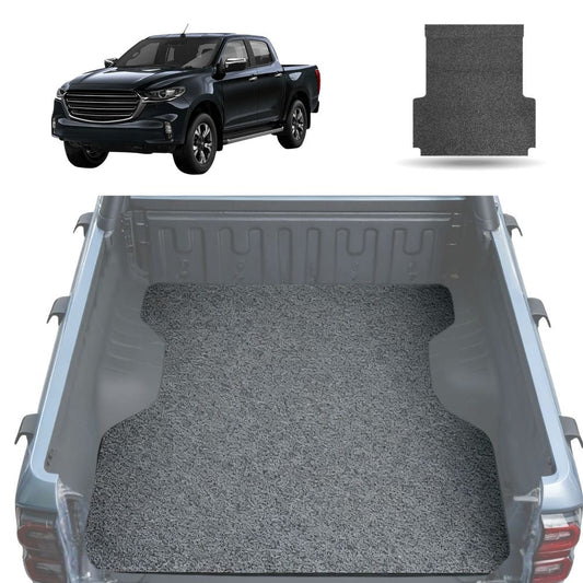 Honeycomb UTE Tub Mat Tray Liner for Mazda BT-50 Dual Cab 2020 - 2024 (TF) - Grey