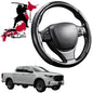 Black Samurai Segmented Steering Wheel Cover for Mazda BT-50 Dual Cab 2020 - 2024 (TF)