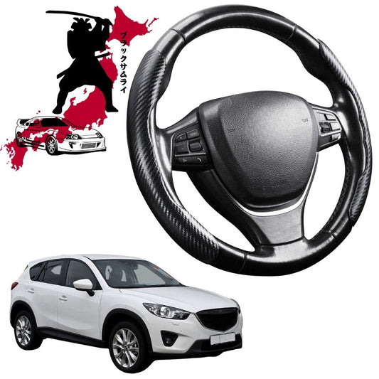 Black Samurai Segmented Steering Wheel Cover for Mazda CX-5 2012 - 2017 (KE)