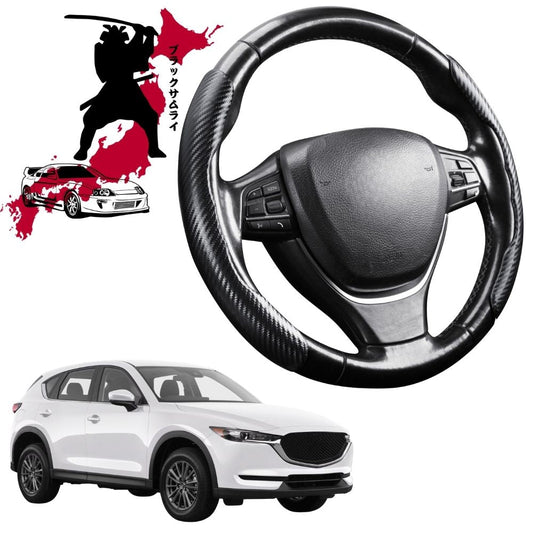 Black Samurai Segmented Steering Wheel Cover for Mazda CX-5 2017 - Current (KF)