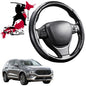 Black Samurai Segmented Steering Wheel Cover for Hyundai Santa Fe Hybrid 2019 - 2023