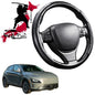 Black Samurai Segmented Steering Wheel Cover for Hyundai Kona 2017 - 2022 (Electric)
