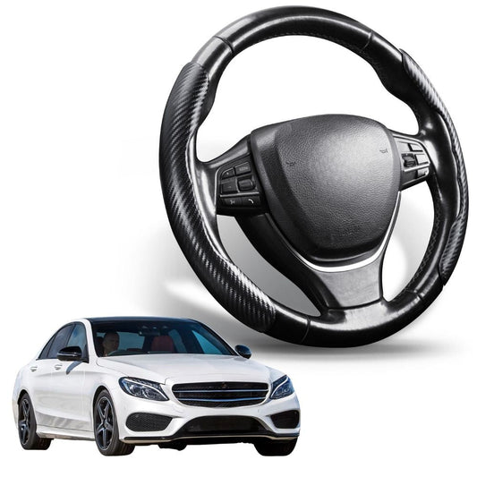 Segmented Steering Wheel Cover for Mercedes-Benz C-class 2014 - 2021 Sedan (W205)