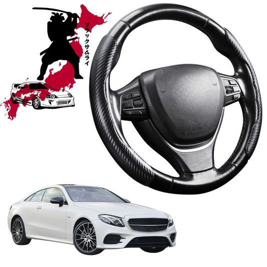 Black Samurai Segmented Steering Wheel Cover for Mercedes-Benz E-Class 2017 - Current Coupe/Cabriolet (C238 A238)