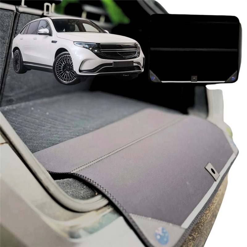 Rear Cargo Boot Bumper Protector for Mercedes-Benz EQC SUV 2019 - Current (N293) - XL (98 x 55) - Black