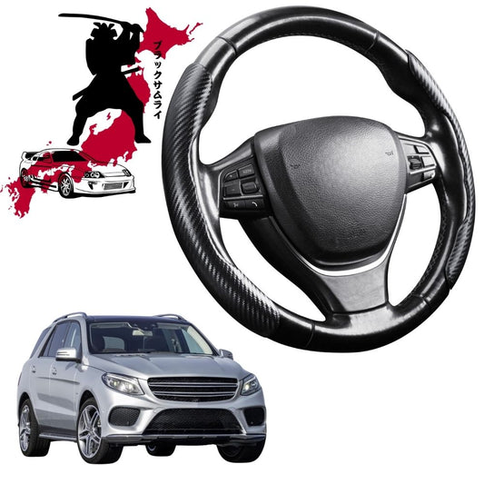 Black Samurai Segmented Steering Wheel Cover for Mercedes-Benz GLE-Class 2015 - 2019 (W166)
