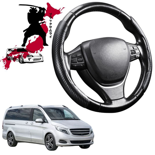 Black Samurai Segmented Steering Wheel Cover for Mercedes-Benz Valente 2014 - Current (W447)