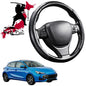 Black Samurai Segmented Steering Wheel Cover for MG 3 2011 - 2024