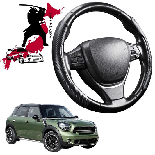 Black Samurai Segmented Steering Wheel Cover for MINI Countryman 2010 - 2017 (R60)