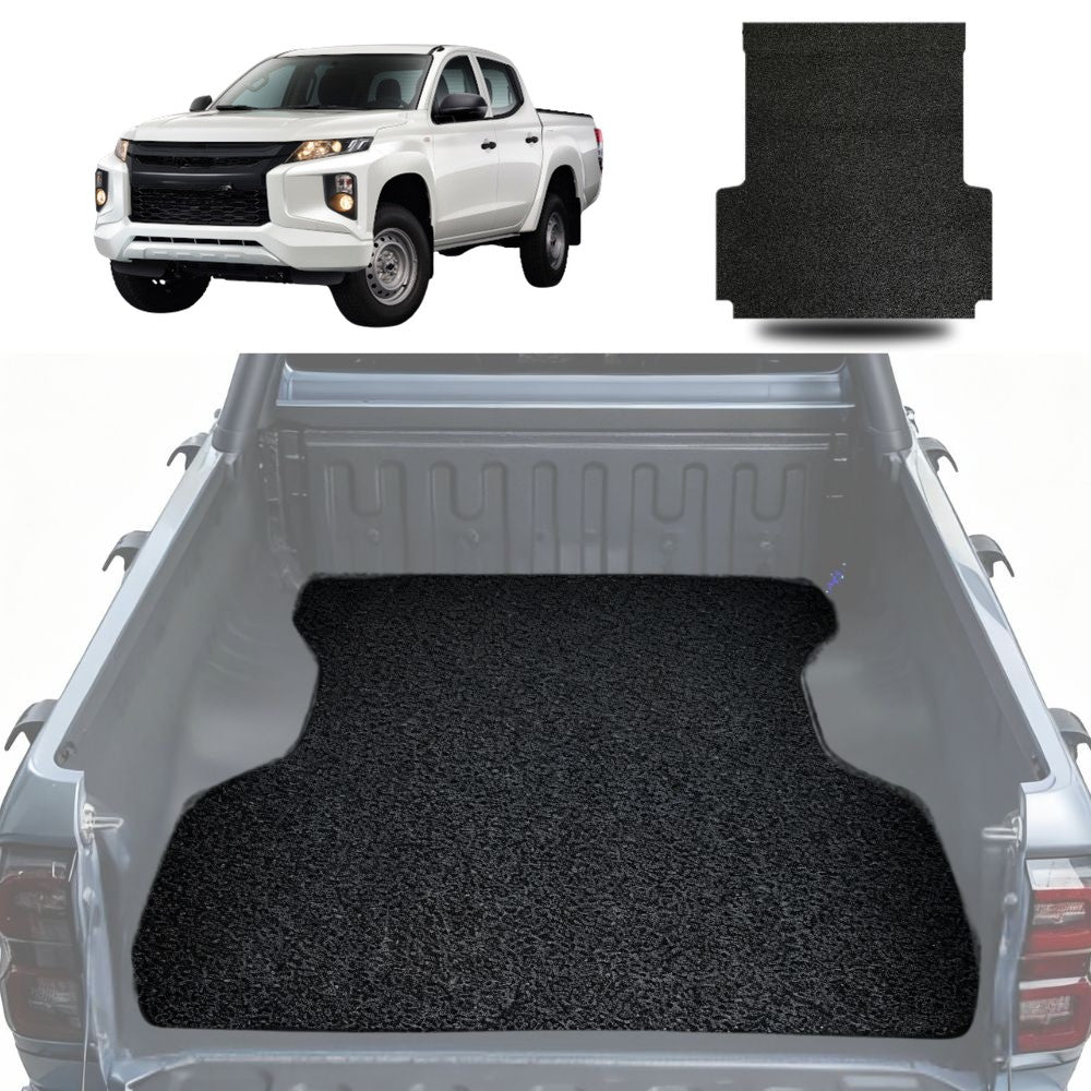 Honeycomb UTE Tub Mat Tray Liner for Mitsubishi Triton Club Cab 2015 - 2023 (MQ MR) - Black