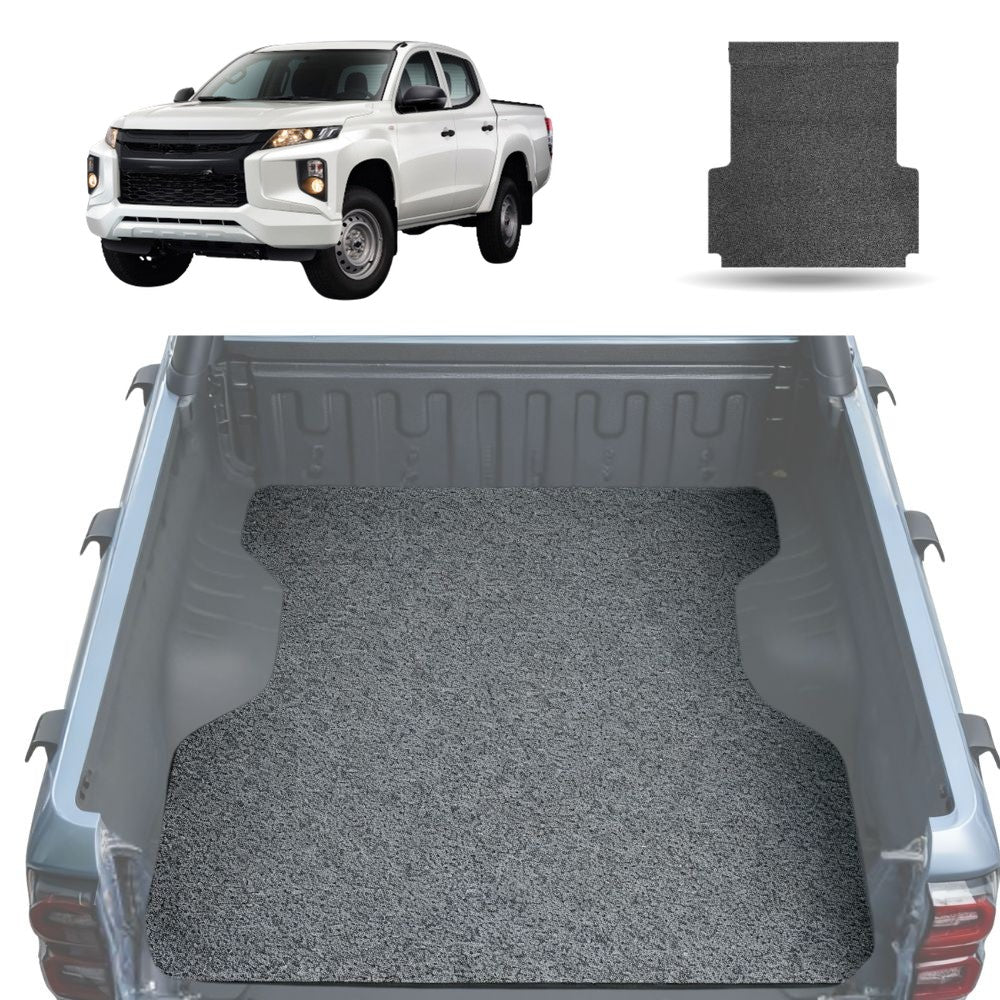 Honeycomb UTE Tub Mat Tray Liner for Mitsubishi Triton Club Cab 2015 - 2023 (MQ MR) - Grey