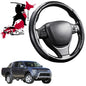 Black Samurai Segmented Steering Wheel Cover for Mitsubishi Triton Double Cab 2006 - 2015 (ML MN)