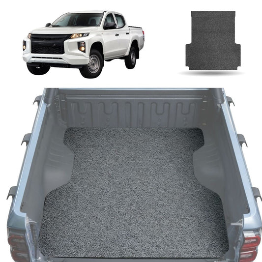 Honeycomb UTE Tub Mat Tray Liner for Mitsubishi Triton Double Cab 2015 - 2023 (MQ MR) - Grey