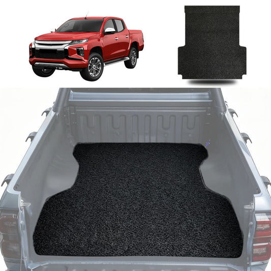 Honeycomb UTE Tub Mat Tray Liner for Mitsubishi Triton Double Cab 2024 - Current (LC/MV) - Black