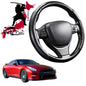 Black Samurai Segmented Steering Wheel Cover for Nissan GT-R 2009 - Current