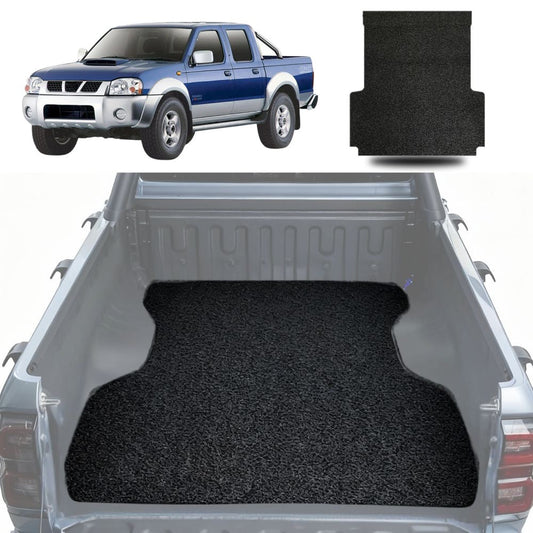 Honeycomb UTE Tub Mat Tray Liner for Nissan Navara Dual Cab 1997 - 2018 (DX/D22 STR) - Black
