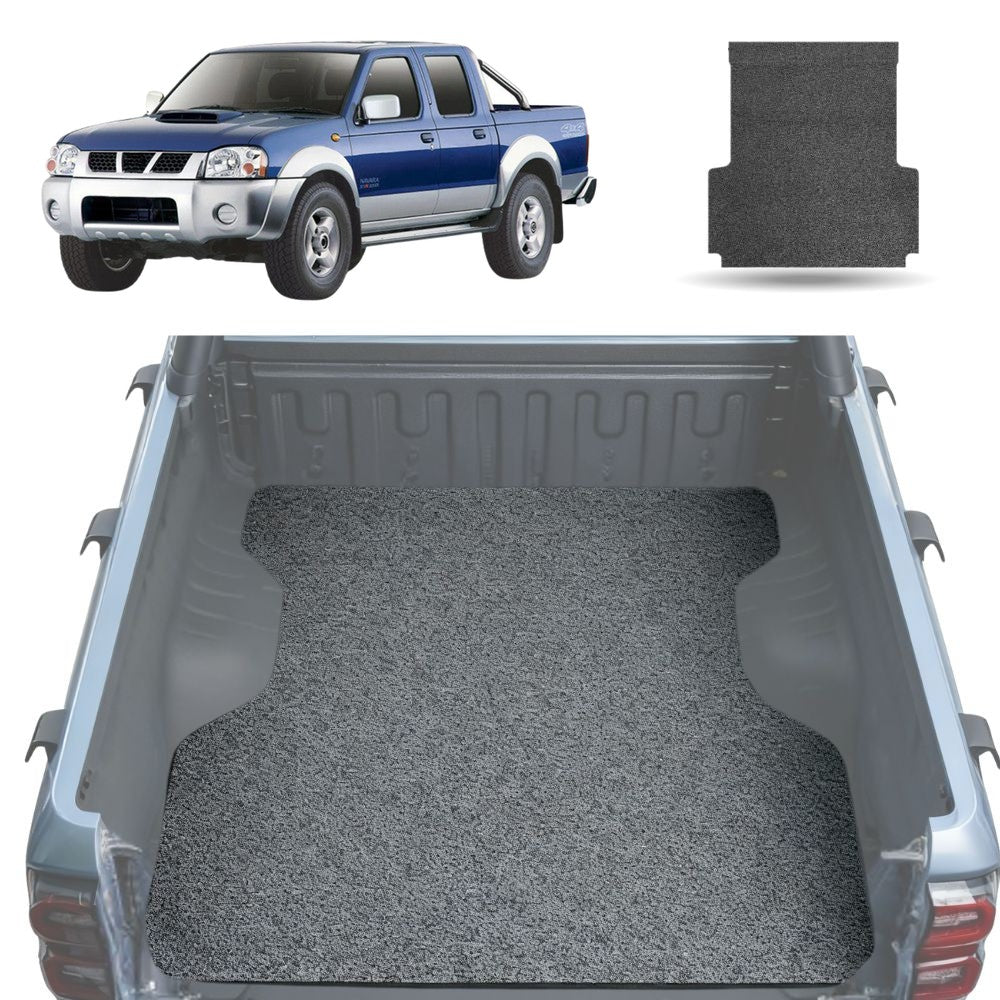 Honeycomb UTE Tub Mat Tray Liner for Nissan Navara Dual Cab 1997 - 2018 (DX/D22 STR) - Grey