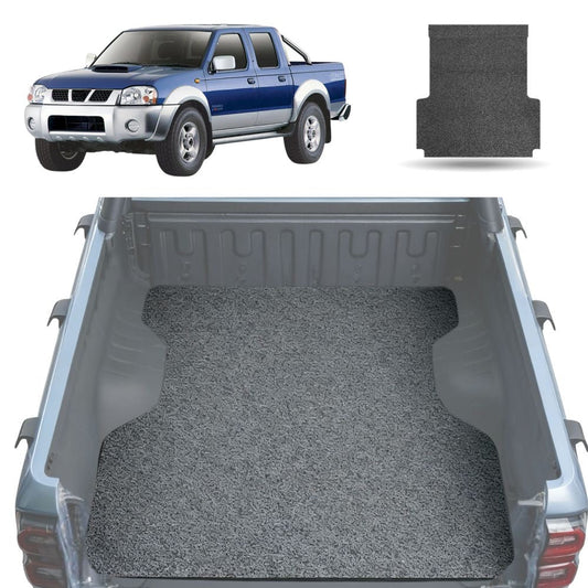 Honeycomb UTE Tub Mat Tray Liner for Nissan Navara Dual Cab 1997 - 2018 (DX/D22 STR) - Grey