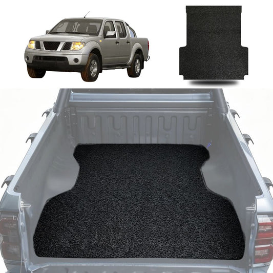Honeycomb UTE Tub Mat Tray Liner for Nissan Navara Dual Cab 2005 - 2014 (D40 ST/STX) - Black