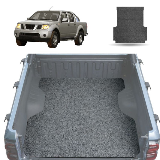 Honeycomb UTE Tub Mat Tray Liner for Nissan Navara Dual Cab 2005 - 2014 (D40 ST/STX) - Grey