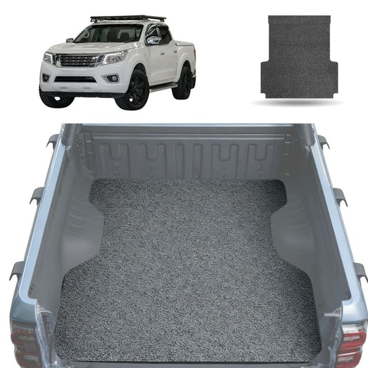 Honeycomb UTE Tub Mat Tray Liner for Nissan Navara Dual Cab 2015 - Current (NP300/D23 STX with rear cupholder) - Grey