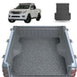 Honeycomb UTE Tub Mat Tray Liner for Nissan Navara Dual Cab 2015 - Current (NP300/D23 STX with rear cupholder) - Grey