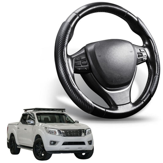 Segmented Steering Wheel Cover for Nissan Navara Dual Cab 2015 - Current (NP300/D23 STX with rear cupholder)