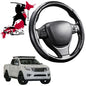 Black Samurai Segmented Steering Wheel Cover for Nissan Navara Dual Cab 2015 - Current (NP300/D23 STX without rear cupholder)
