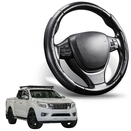Segmented Steering Wheel Cover for Nissan Navara Dual Cab 2015 - Current (NP300/D23 STX without rear cupholder)