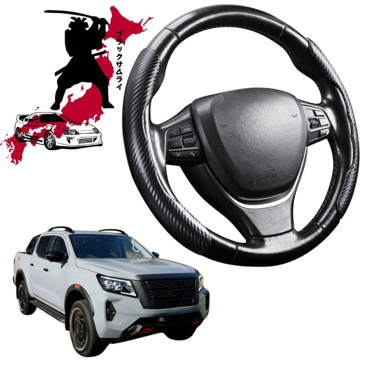 Black Samurai Segmented Steering Wheel Cover for Nissan Navara Dual Cab 2022 - Current Pro-4X