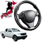 Black Samurai Segmented Steering Wheel Cover for Nissan Navara Single Cab 2005 - 2014 (D40 ST/STX)