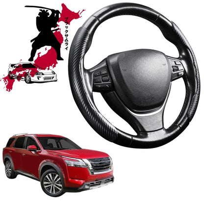 Black Samurai Segmented Steering Wheel Cover for Nissan Pathfinder 2022 - Current  7 seater (R53)