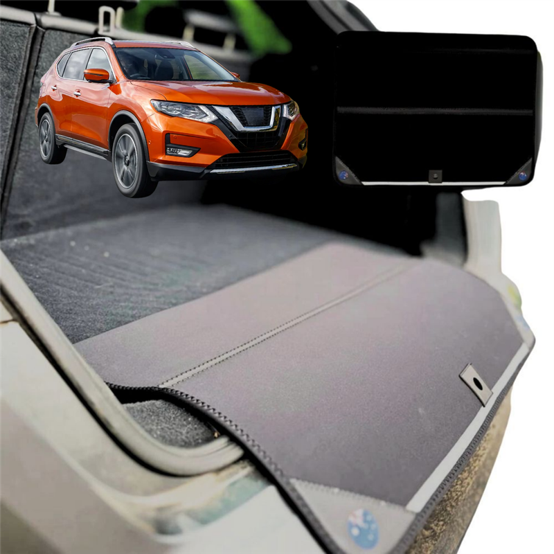 Rear Cargo Boot Bumper Protector for Nissan X-TRAIL 2014 - 2022 (T32) - XL (98 x 55) - Black