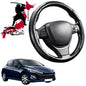Black Samurai Segmented Steering Wheel Cover for Peugeot 308 2007 - 2013 CC Cabriolet (T7)