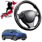 Black Samurai Segmented Steering Wheel Cover for Peugeot 3008 SUV 2017 - Current (P84)