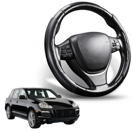 Segmented Steering Wheel Cover for Porsche Cayenne 2002 - 2010 9PA, 9PA Facelift