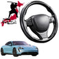 Black Samurai Segmented Steering Wheel Cover for Porsche Taycan 2019 - Current