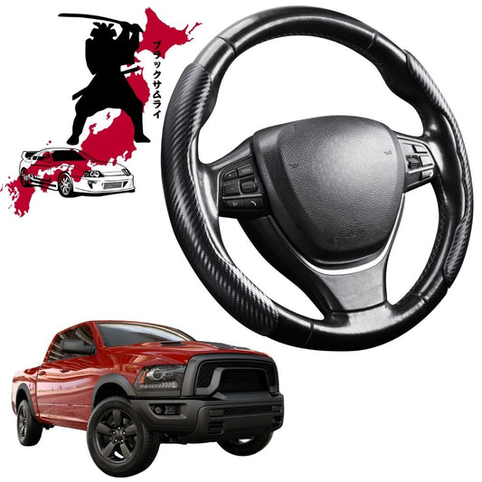 Black Samurai Segmented Steering Wheel Cover for RAM 1500 Warlock II 2019 - Current (DT)