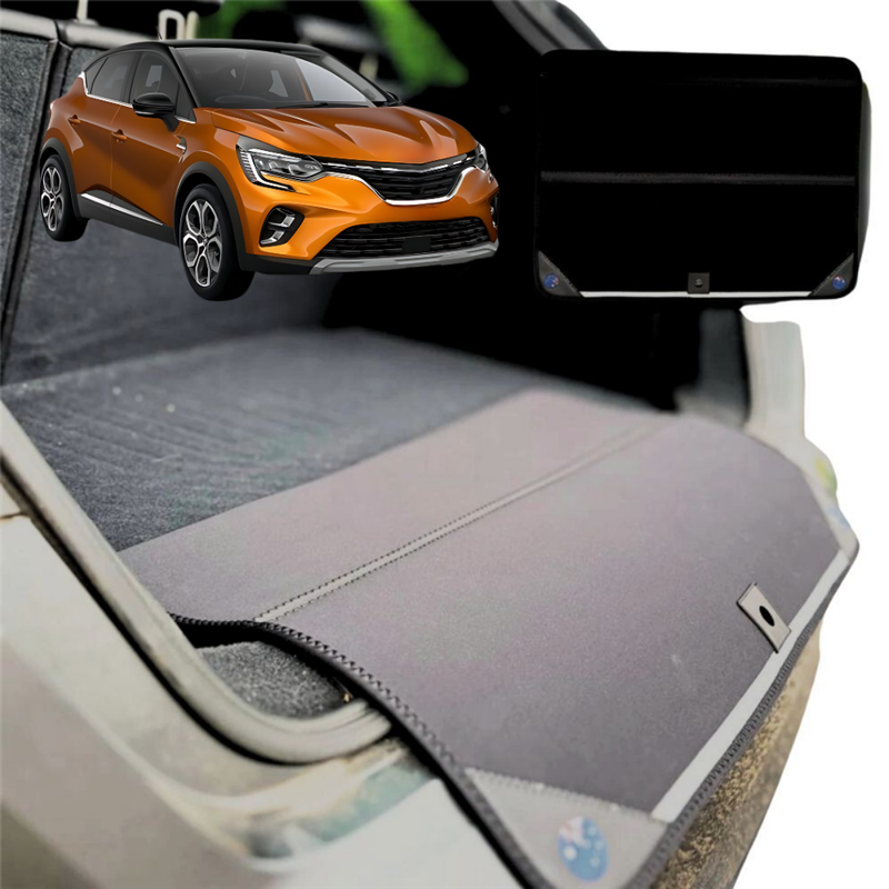 Rear Cargo Boot Bumper Protector for Renault CAPTUR 2019 - Current (JB/JE) - XL (98 x 55) - Black