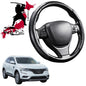 Black Samurai Segmented Steering Wheel Cover for Renault KOLEOS 2016 - Current (HC)