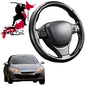 Black Samurai Segmented Steering Wheel Cover for Renault Megane 2008 - 2016 R.S.