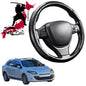 Black Samurai Segmented Steering Wheel Cover for Renault Megane 2008 - 2016 Wagon