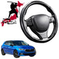 Black Samurai Segmented Steering Wheel Cover for Skoda Fabia 2022 - Current